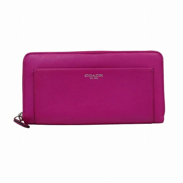 コーチ レガシー 47996 アコーディオン 長財布 レディース【中古】