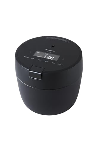 パナソニック 炊飯器 5合 圧力IH 新生活 一人暮らし コンパクトサイズ 自動調理鍋 無水調理/低温調理可能 ふた食洗機対応 ブラック SR-CR10B-K