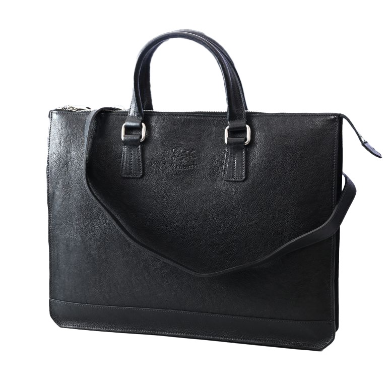 ビジネスバッグ ブリーフケース メンズ ストラップ付 Meleto line ヴィンテージ カウハイド レザー ネロ BBC056PO0001BK161N 47,880円