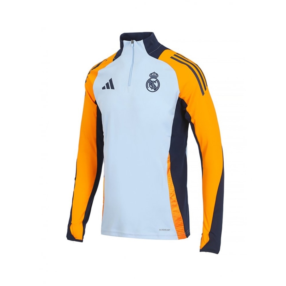 adidas ロングスリーブジップアップレアルマドリードトレーニングトップ
