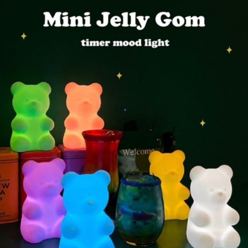 【WEB限定】 MONOSMILE/ 熊ムードランプ Light/ Mood Bear Jelly テーブルランプ