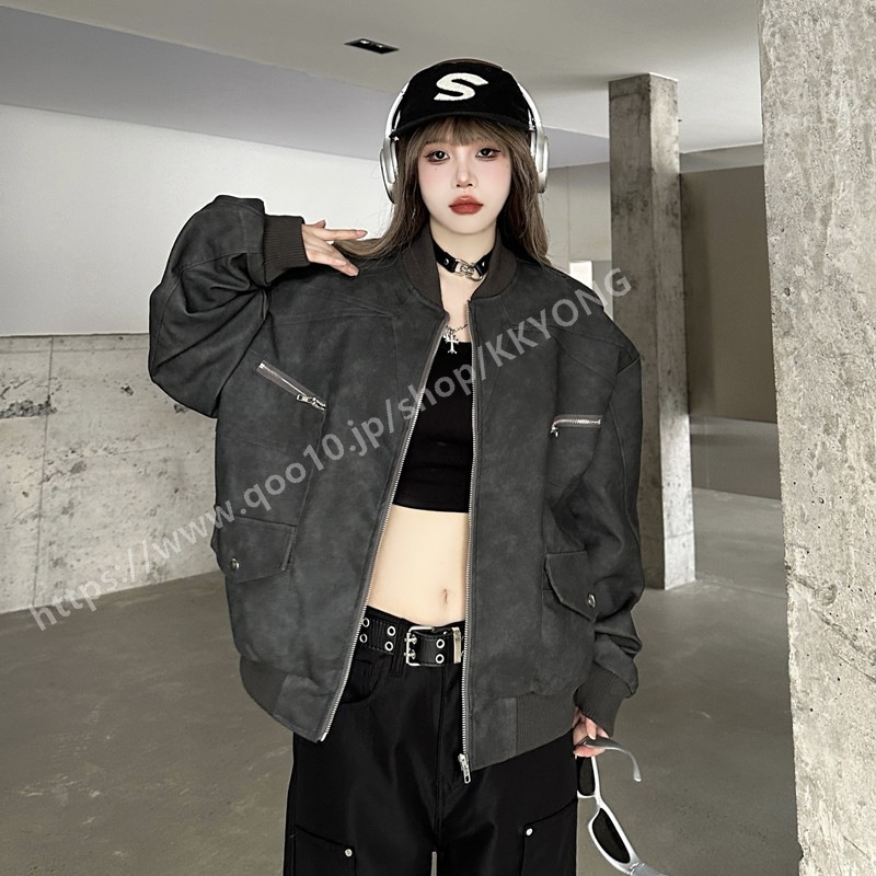 M2XL展開スタジャンベースボールジャケット韓国系ファッション