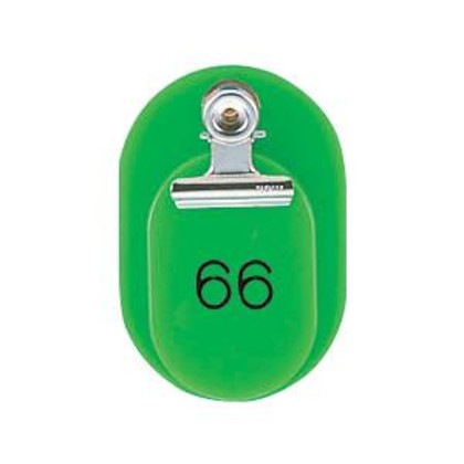 ORIONS 親子番号札(小判型) 番号(51-100) 大小2枚組(目玉クリップ付) 黄緑 CT-1-51-YG 6,139円