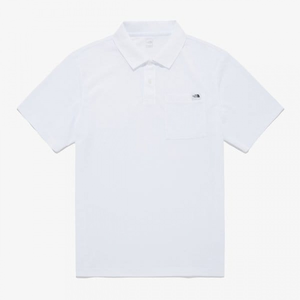 [ノースフェイス公式] NT7PR11B メンズクールマックスポケット半袖ポロ_ホワイト 7,700円