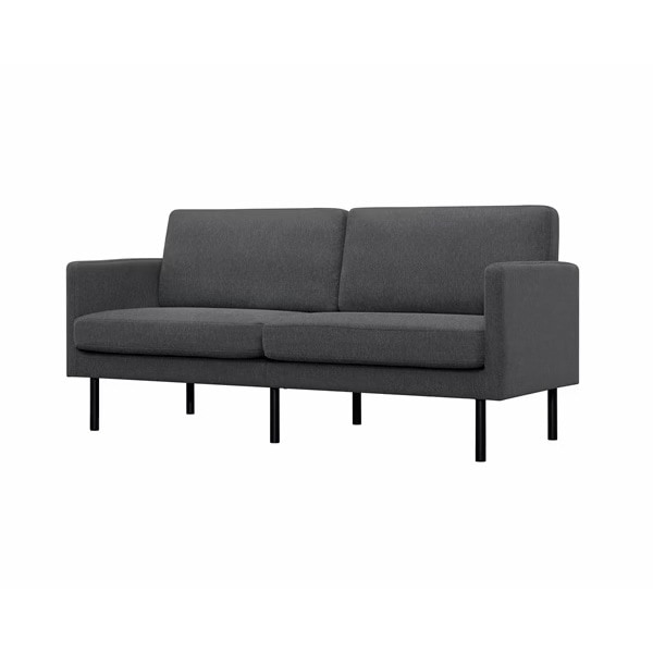 PCS-3Sダークグレー 3人掛けポケットコイルソファ メーカー直送