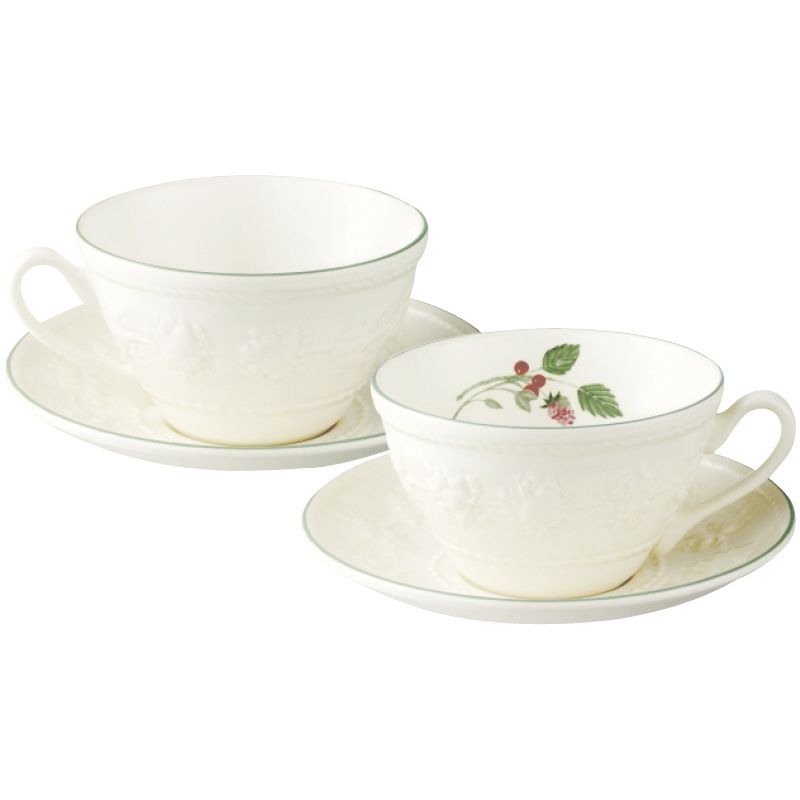 フェスティビティ ラズベリー カップ&ソーサー ペア