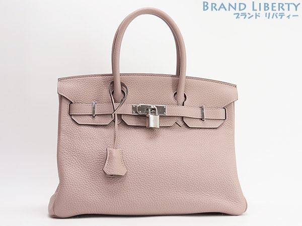 激レア未使用エルメスバーキン30ハンドバッグトートバッググリシ－ヌシルバー金具トリヨンクレマンスT刻印