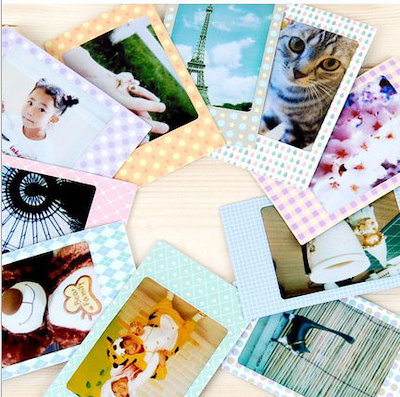 Qoo10] 閉店セール 7種 チェキ 枠シール フレ