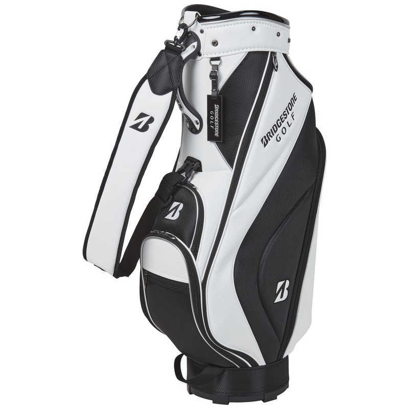 ブリヂストン　キャディバッグ 軽量 ベーシックモデル (9.0型 /5分割 /2.9kg/ホワイト×ブラック)　CBG422WK