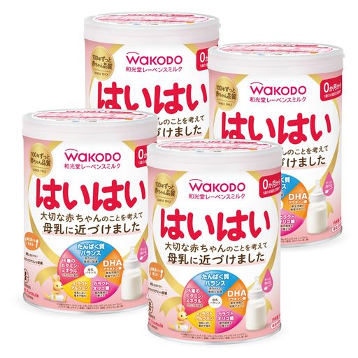和光堂 レーベンスミルク はいはい 0か月頃から 粉ミルク DHA・アラキドン酸配合 810G×4缶