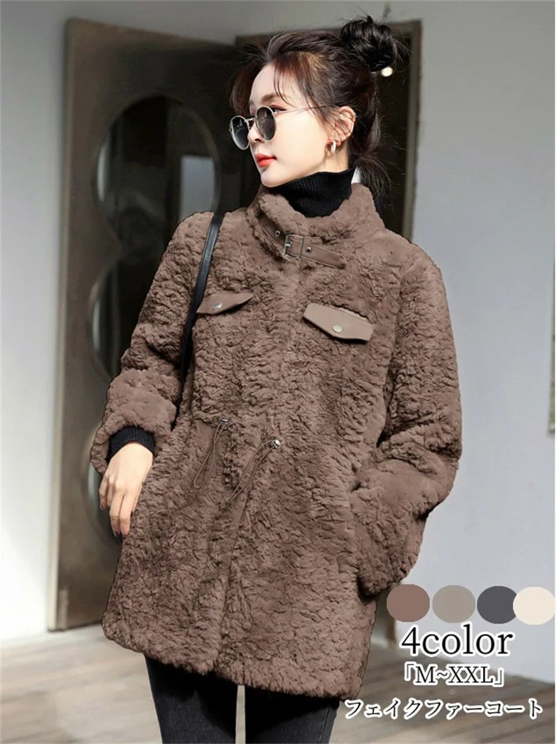 人気作フェイクファーコートショート丈ジャケットレデイースボアブルゾン防寒コートあったか柔らかいモコモコ毛皮コート防寒コート軽量防風防寒ふんわり暖かい韓国風きれいめアウターカジュアル秋冬4color厚 5,108円