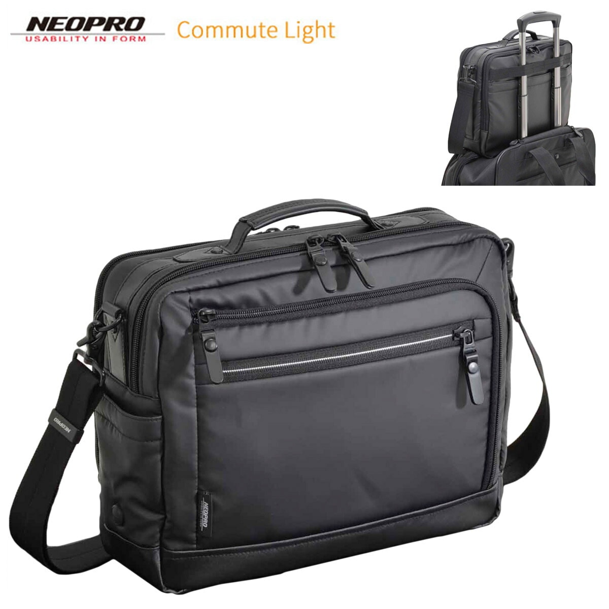 ショルダーバッグ 大きめ 軽い ブランド NEOPRO #2-766 横型 2Way ショルダー 耐久 防滴 防汚 ショルダーバッグ 代引き発送不可商品