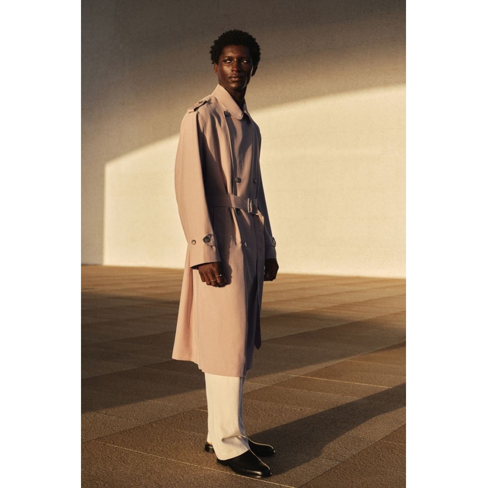 H&M トレンチコート リラックスフィット ベージュ