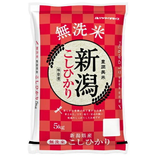 無洗米 新潟県産コシヒカリ 5kg×6袋 合計30kg