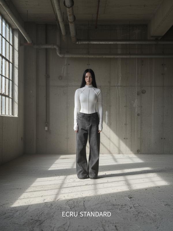 エクルベルベットデニムパンツ