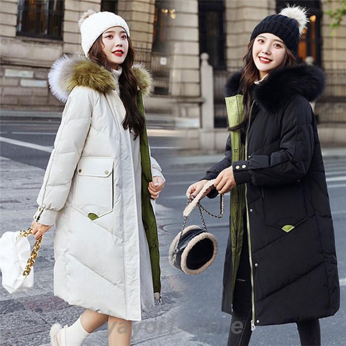 ダウンコート レディース 秋冬 コート ダウンジャケット 40代 カジュアル ファーフード ロング丈コート オーバー アウター 大きいサイズ 厚手 オシャレ