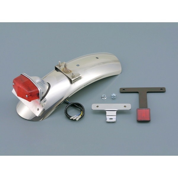 D40321 [ステンレスショートフェンダー リア W650/400用 ステンレス/バフ]