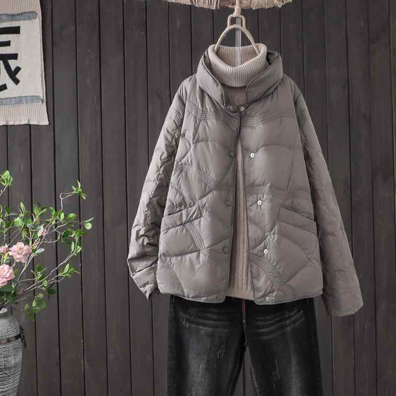 秋服 レディース ファッション オシャレ カワイイ シンプル 大人カワイイ 大きいサイズ 暖かい ダウン コットンコート スタンドカラー カジュアル コットン ジャケット