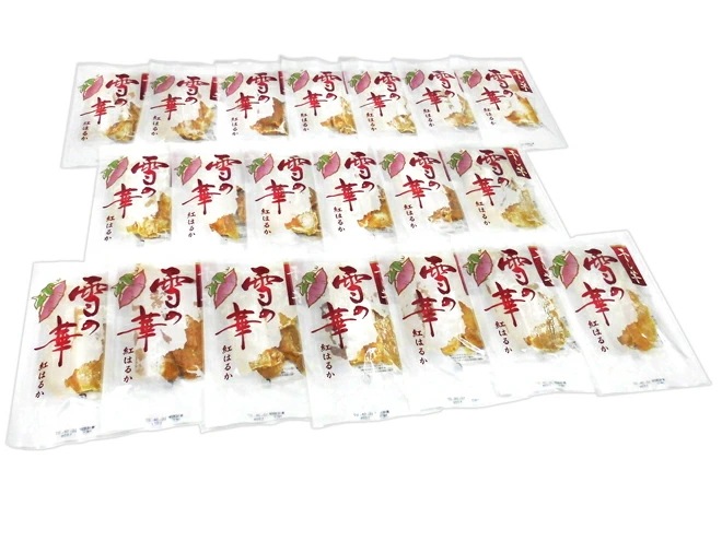 茨城県 紅はるか =干し芋 雪の華= 約100g x20pc 平切りタイプ 予約 入荷次第発送