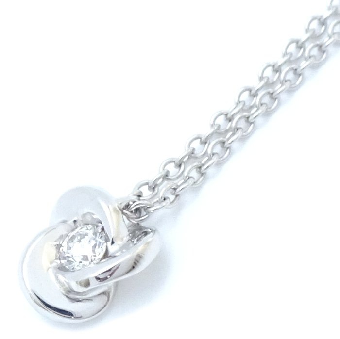 ダイヤモンド ネックレス ダイヤモンド0.07ct K18WG ホワイトゴールド/292934【中古】