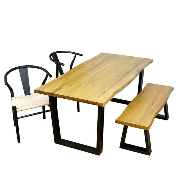 後藤家具物産 VT-01-180-4-B-OAK-BKWH ダイニングテーブル 4点セット メーカー直送