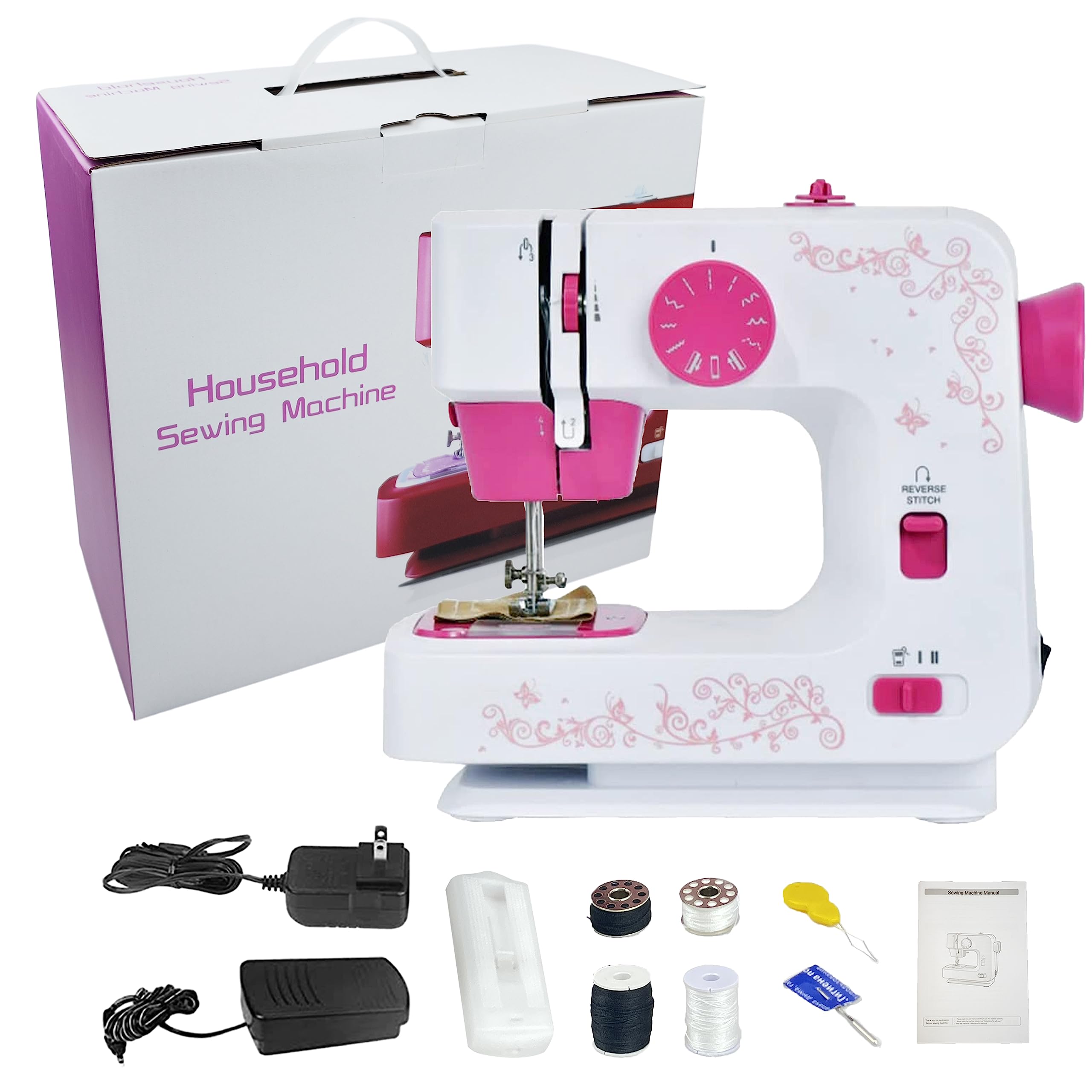 ミシン コンパクト電動ミシン 初心者 シンガー 本体 日本語説明書 スピード調節 コンピュータミシン 機能充実 簡単操作 フリーアーム DIY手作りマスク用 簡単糸通し