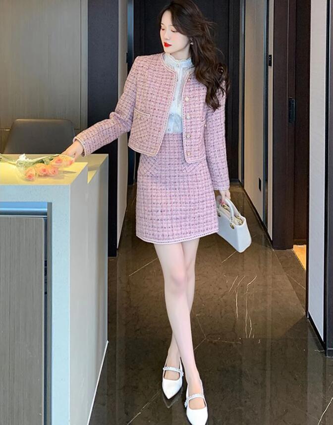 新规入荷続々 2025　上下セット セットアップ トップス+スカート　2点セット シャツ　ハイウエストスカート　花柄　ジャケット　長袖シャツ　タイトスカート　ひざ丈スカート パーティー お嬢様 OL