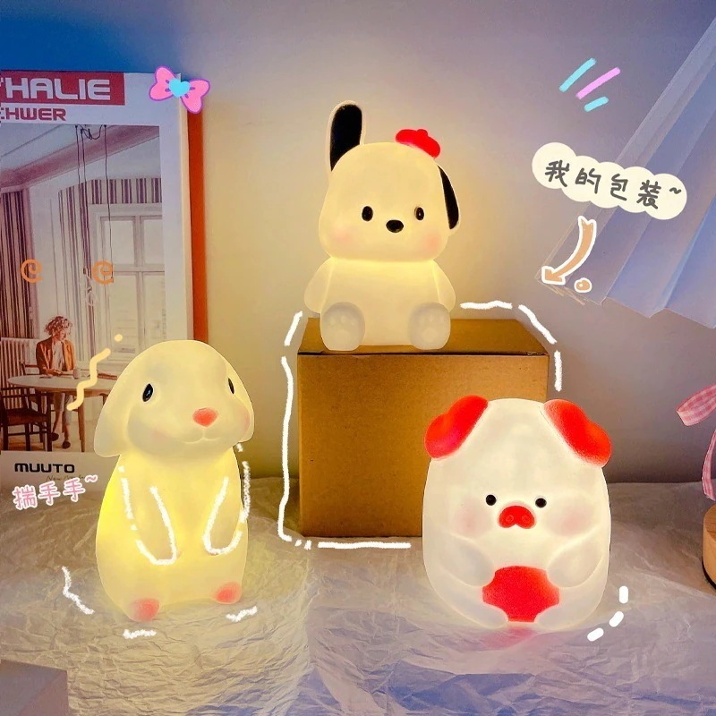 クリエイティブな漫画のかわいいLEDピギーナイトライト子供の寝室の目の保護ランプの装飾小学生向けのDIYギフトの装飾