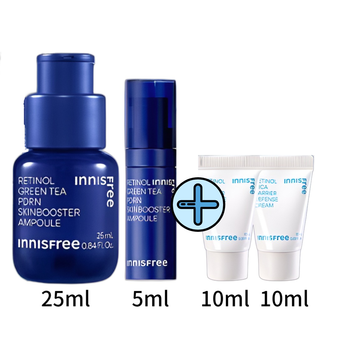 レチノール PDRN トナー スキンブースター アンプル 25ml + 5ml (+レチノール シカ クリーム 20ml)