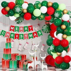 クリスマスの風船風船飾り10寸円形ラテックスクリスマスの旗引き組み合わせクリスマスパーティーの風船