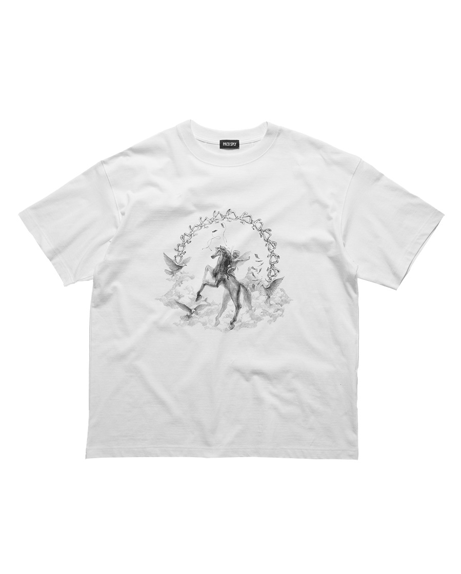 【PACOSPLY】WONDERLAND T-SHIRTS : WHITE
