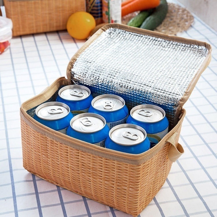早い者勝ち 断熱バスケット アウトドア 折りたたみ式 ピクニック用品 バスケット 大容量 簡約