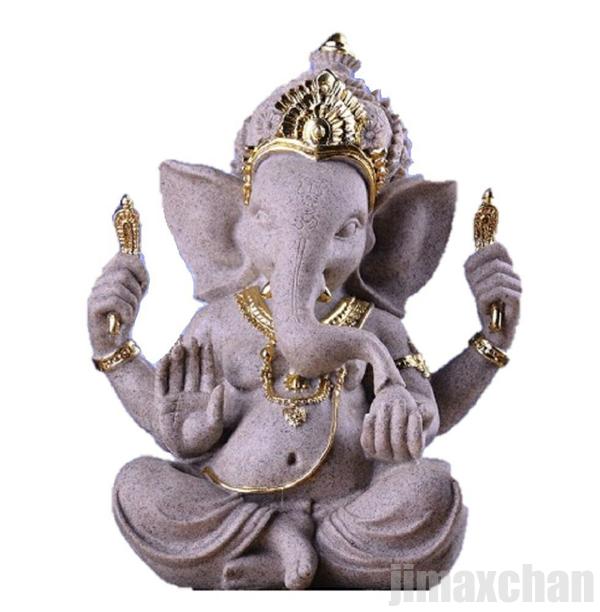 新品 ガネーシャ 石膏 置物 象 お守り 厄除け 魔除け スタイル お洒落アイテム 開運厄除 祈願成就 風水 パワースポット 金運 財産運 出世運 恋愛運 インテリア レトロ 石