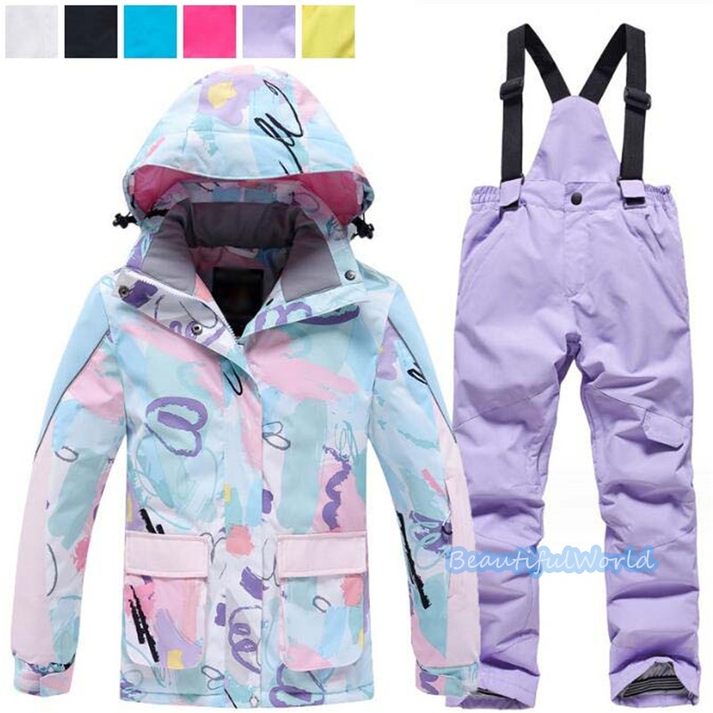 スキーウェア キッズ 上下セット スノーボードウェア ジュニア スノーウェア ジャケット パンツ　男の子 女の子 撥水 防風 保温 雪遊び 中綿　暖かいH46 10,862円