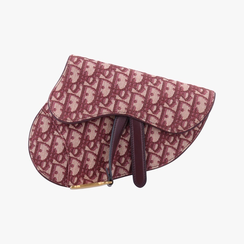 サドル ワインレッド×ベージュ ジャガード 50-MA-0149中古