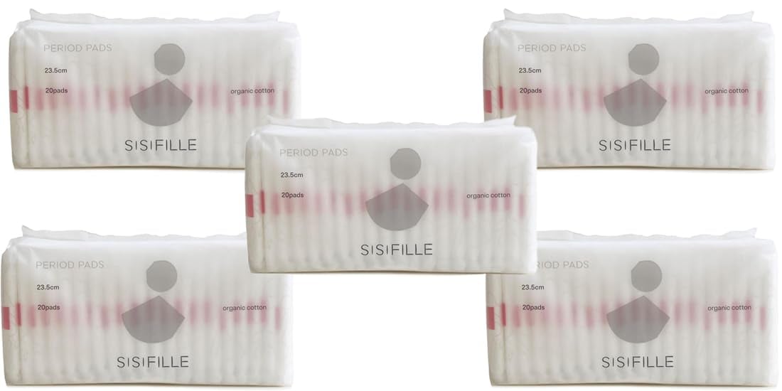 迅速発送 シシフィーユ SISIFILLE ピリオドパッド 23.5cm 20枚入り×5セット