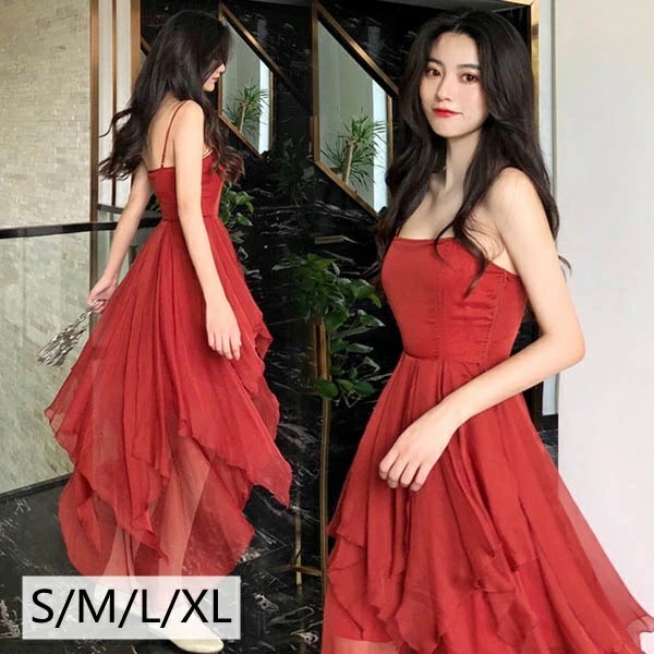 リゾートワンピース 肩出し 沖縄 ハワイ ワンピース レディース キャミワンピース フィッシュテール きれいめ 夏 無地 ボヘミア風 背中開き セクシー ビーチ サマードレス リゾート ノースリーブ 5,593円