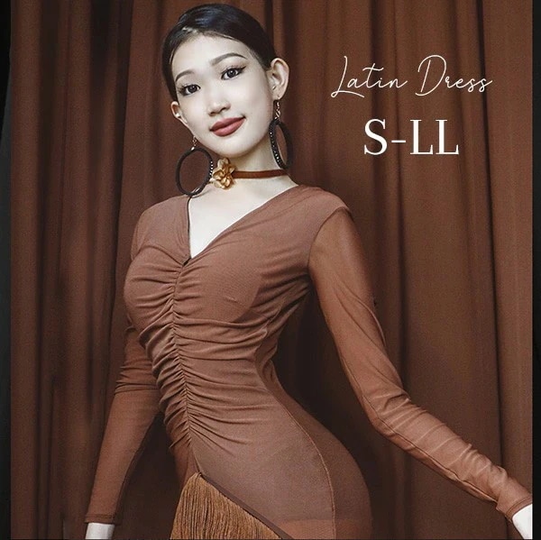 限定セールラテン 衣装 ラテンドレス 社交ダンス衣装 ダンスウエア 黒 豪華なドレス チャチャ サンバ スリム ブラック 豪華 ステージ衣装 レディース ドレス ラテンダンス 舞踏会 演出用 出演 ド