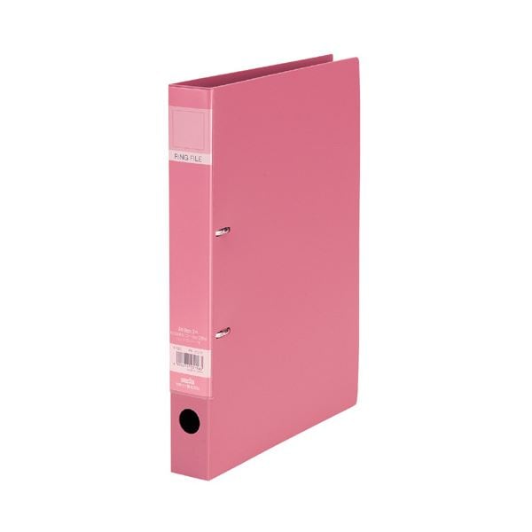 (まとめ) セキセイ ロックリングファイル A4タテ2穴 220枚収容 背幅37mm ピンク F-522-21 1冊 (×30セット)