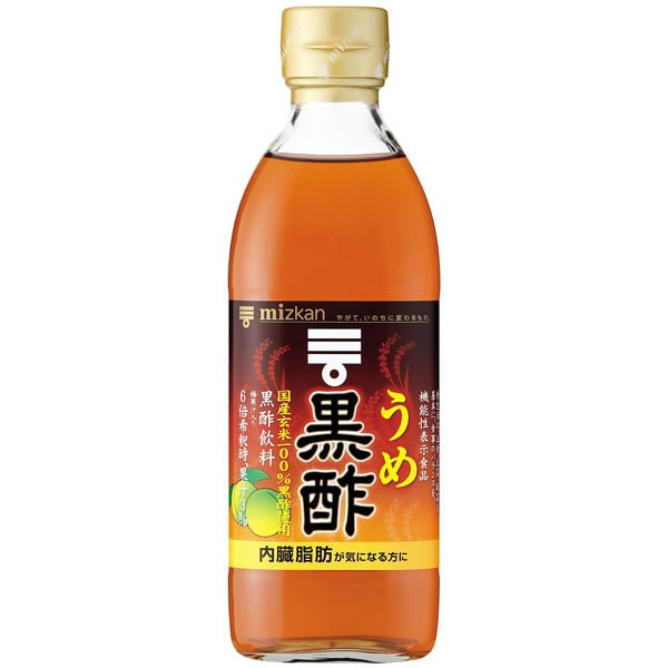 ミツカン うめ黒酢 500ml 6本入 (送料無料) MIZKAN お酢ドリンク 飲むお酢 黒酢 健康酢 酢飲料
