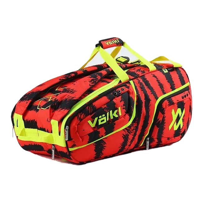 ６本収納 フォルクル(Volkl) ZEBRA COMBI BAG ゼブラ コンビバッグ ラケットバッグ テニスバッグ V74462 ラヴァ×BK×Nイエロー(25y3m)