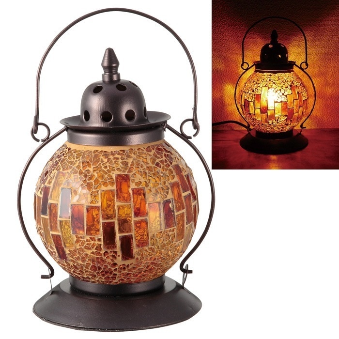 モザイクランプクリムト ランタン型 イエロー I-21356