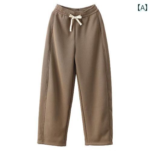レディース 秋冬 スウェットロングパンツ 普段使い カジュアル おしゃれ きれいめ アップ 快適コーデ 暖かい レジャー アウトドア 旅行 普段 仕事 ダンス パフォーマンス リラックス