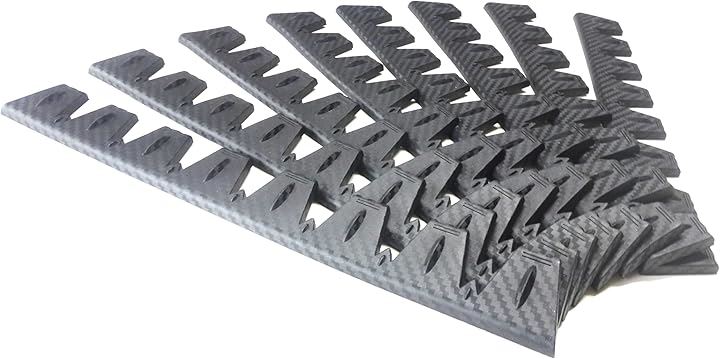 ボルテックスジェネレータ シェブロン形状 実効空力デバイス ディフューザー(カーボン8本)