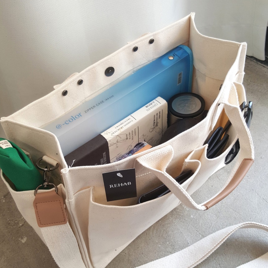 ポケットカンバスバック 3size