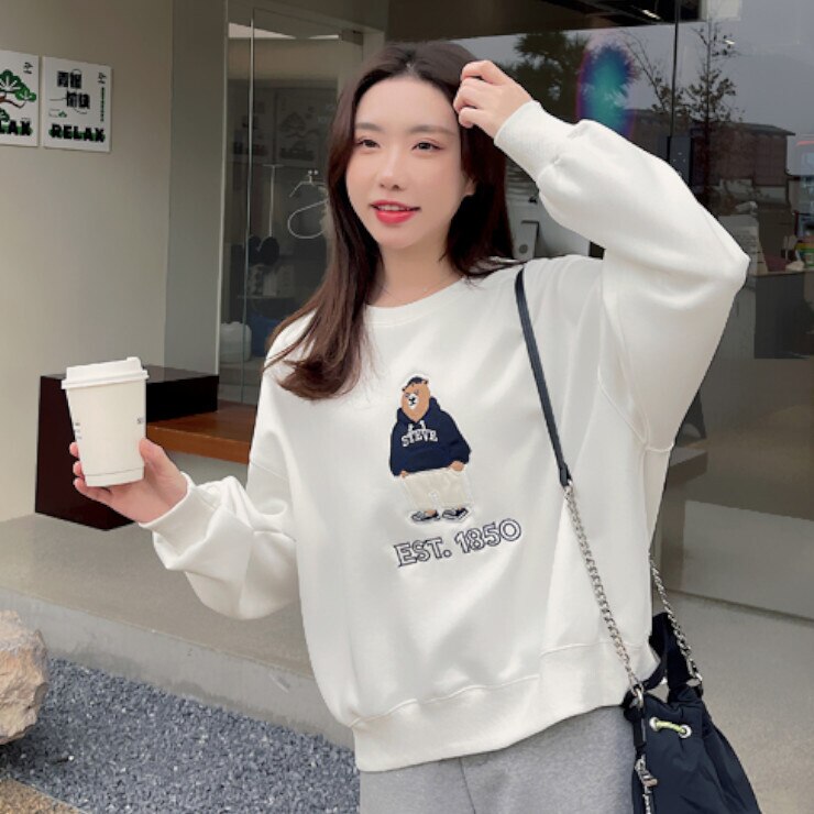 トップス プルオーバー トレーナー 長袖 Uネック かわいい 大人可愛い きれいめ シンプル カジュアル おしゃれ かっこいい こなれ感 ラフ ルーズ 個性的 クール トップス プルオーバー トレーナー 長袖 Uネック かわいい 大人