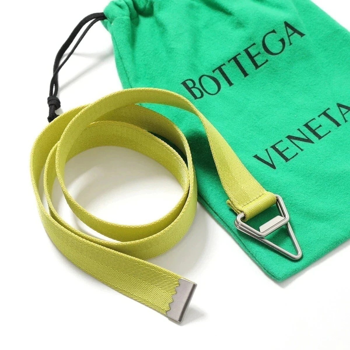 BOTTEGA VENETA ボッテガヴェネタ ベルト 690762 V0ER0 メンズ トライアングル 3560/Lime 【mega】