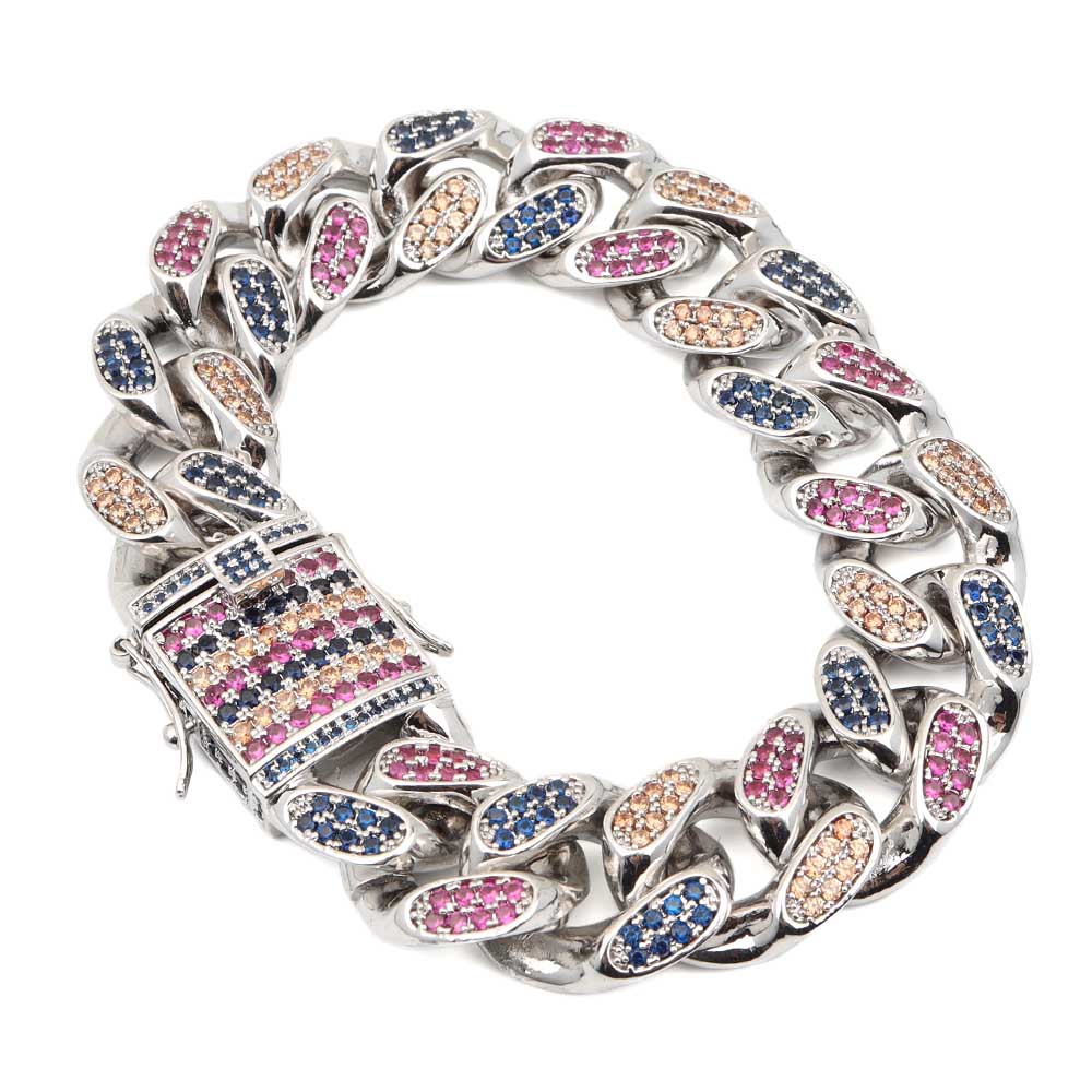 喜平 パヴェブレスレット カラフル [b334-s-18mm]