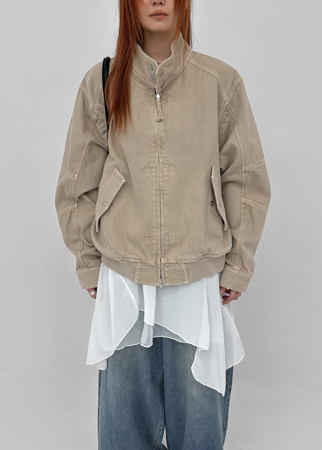 Walkming Two-Way High-Neck Cotton Jacket