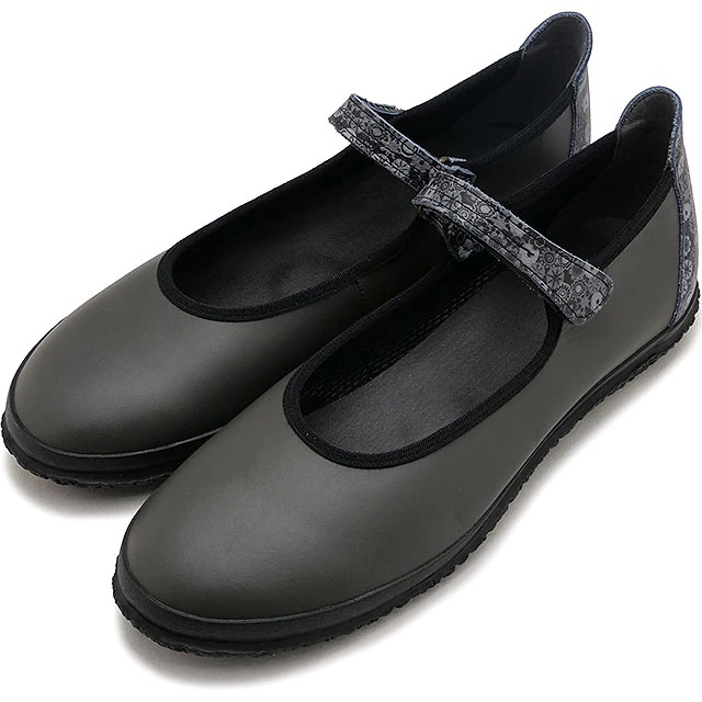 フラットシューズ [SP1815-05] SP-1815 レディース 日本製 カウレザー ワンストラップ Liberty Black